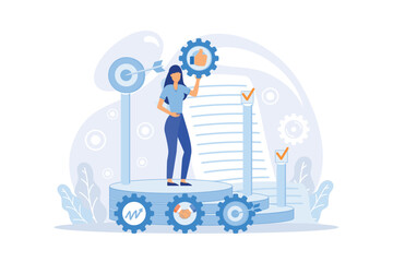 Poster - business action plans, strategies or goals to drive the organization or target audience. company pla