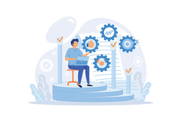 Poster - business action plans, strategies or goals to drive the organization or target audience. company pla