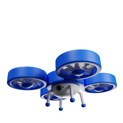 Blue Drone  3D Illustrations