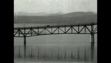 Lake Champlain Bridge 1931 - Viewing The Lake Champlain Bridge From Both The New York And Vermont Sides Of The Bridge, In 1931.