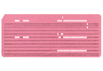 Poster - Punched card transparent background