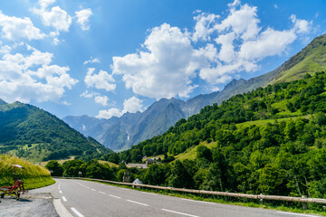 mountain road in the mountains