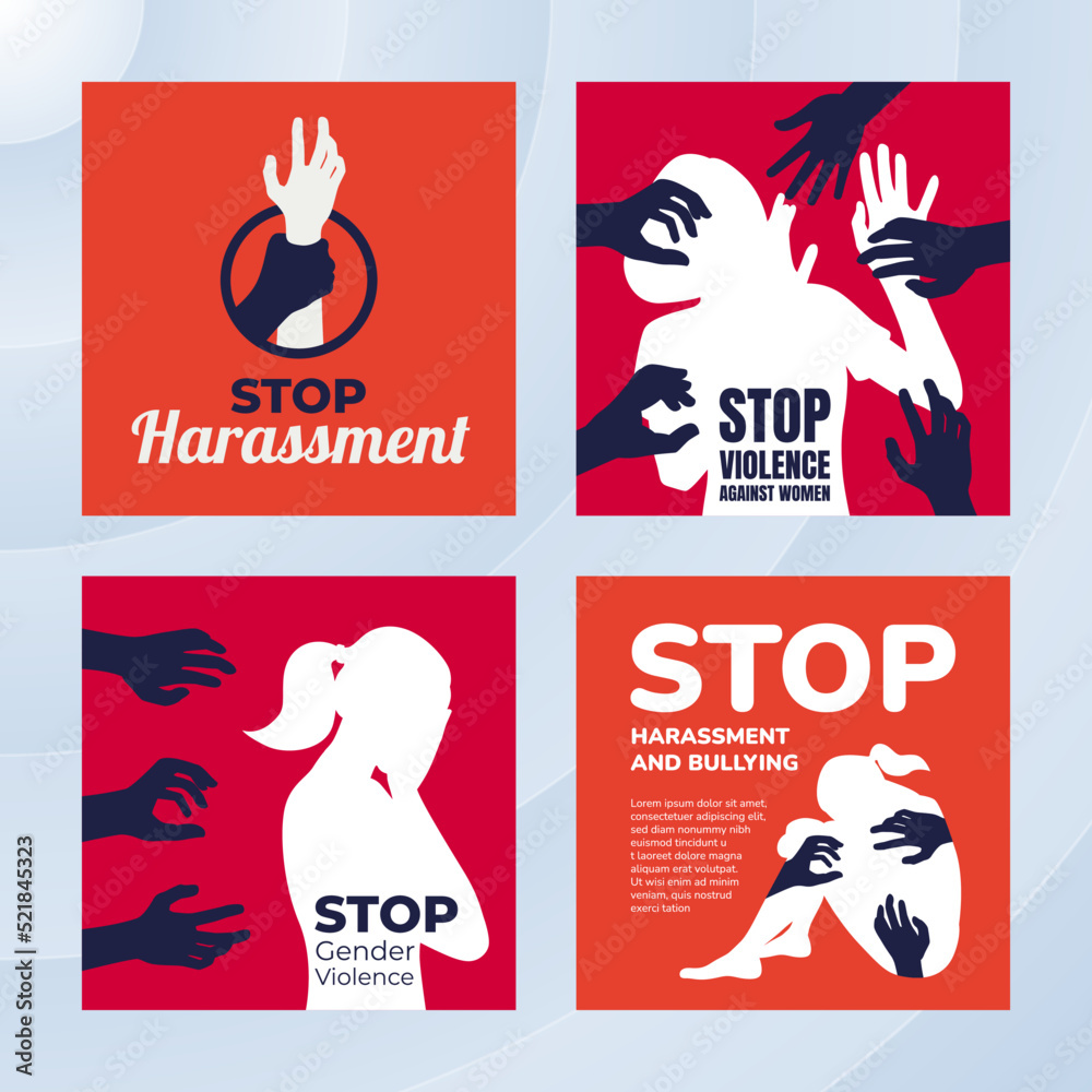 Stop Gender Violence Against Women Stock Vector | Adobe Stock