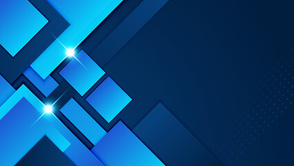Abstract design with blue geometric background. Blue banner background. Vector abstract graphic design banner pattern background template.