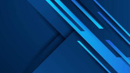 Wall Mural - Abstract design with blue geometric background. Blue banner background. Vector abstract graphic design banner pattern background template.