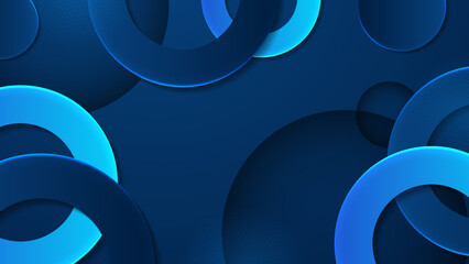 Abstract design with blue geometric background. Blue banner background. Vector abstract graphic design banner pattern background template.