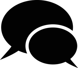Poster - chat icon vector illustration . speech bubble sign