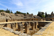 Anfiteatro de la ciudad romana de Itálica. Santiponce, Andalucía, España.