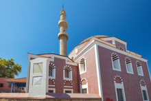 Suleymaniye Mosque In Historic Centre Of The Rhodes Town, Greece, Europe.