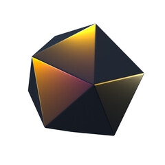 Poster - 3d render primitive. Iridescent sphere, torus, cone, cube, tube. Glossy geometric shape