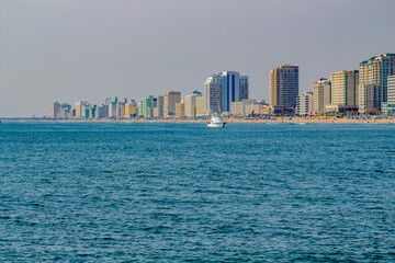 virginia beach boardwalk from the water