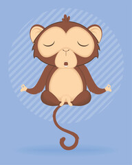 Poster - cute chimpanzee monkey