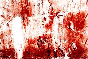 Wall Mural - Scary bloody wall. white wall with blood splatter for halloween background.