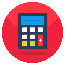 A Premium Download Icon Of Number Cruncher, Calculator