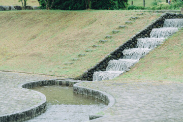 Wall Mural - 石川県七尾市の公園を散歩する風景 Scenery of a walk in a park in Nanao City, Ishikawa Prefecture