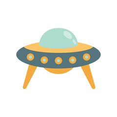 Wall Mural - ufo flying space outer