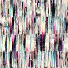Vector Image With Imitation Of Grunge Datamoshing Texture.