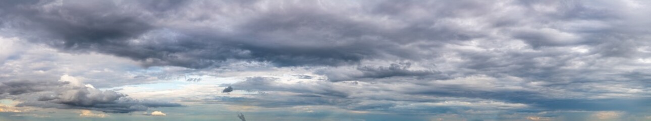 Wall Mural - fantastic soft thunderclouds, sky panorama