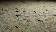 Currency Wallpaper With Twenty Dollar Bills. Investment Concept.