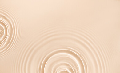 Wall Mural - water texture ripples wave clean transparent water abstract background in beige color	
