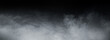 Leinwandbild Motiv Abstract smoke texture frame over dark black background. Fog in the darkness.