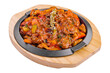 © AntAlexStudio - pan with vegetable stew on wooden board