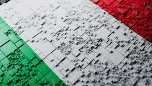 Italian Flag Tech Wallpaper