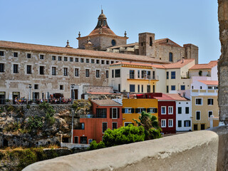 Wall Mural - Houses and architecture of Mahon in Menorca, Spain