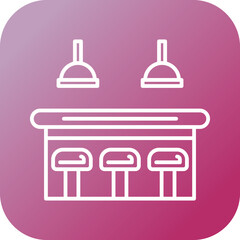 Sticker - Bar Counter Icon