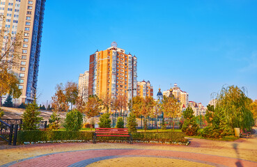 Wall Mural - Natalka Park in Obolon district, Kyiv, Ukraine