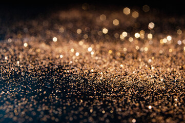 Wall Mural - abstract of christmas and bokeh light with glitter background