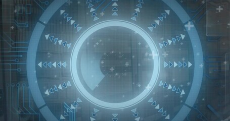 Poster - Animation of scope and data processing over computer servers