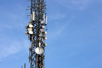 Television and Radiocommunication big Antenna Close up