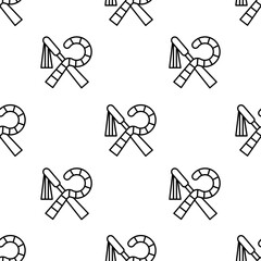 egypt icon pattern. Seamless egypt pattern on white background.