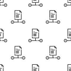 Poster - file icon pattern. Seamless file pattern on white background.