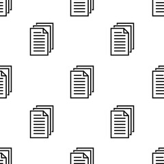 Poster - files icon pattern. Seamless files pattern on white background.