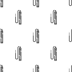 Poster - pencil icon pattern. Seamless pencil pattern on white background.