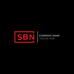 Fototapete - SBN letter logo creative design. SBN unique design.
