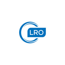 LRO Letter Design For Logo And Icon.LRO Typography For Technology, Business And Real Estate Brand.LRO Monogram Logo.vector Illustration.