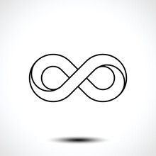 Infinity Symbol Line Icon,eternal, Limitless, Endless, Life Logo. Vector Illustration 