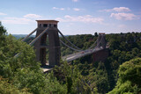 Fototapeta Fototapety z mostem - most bristol suspension bridge niebo chmury lato