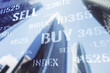 © Pixels Hunter - Double exposure of abstract financial graph on office buildings background, forex and investment concept
