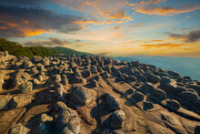 Lan Hin Pum, Thailand,Dry Rocks Stone In Lan Hin Pum, Phu Hin Rong Kla National Park, Phitsanulok Province, Thailand