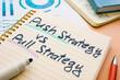 Push strategy vs pull strategy phrase in the notebook.