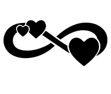 
Popular Infinite Heart Print, T-shirt, Love, Text..