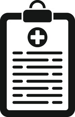 Sticker - Patient board icon simple vector. Physical therapist