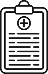 Poster - Patient board icon outline vector. Physical therapist