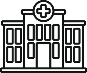 Wall Mural - Hospital physical therapist icon outline vector. Physio massage