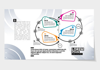 Canvas Print - Elegant layout for business presentation, vector illustartion