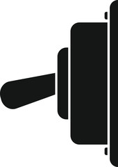 Poster - safety breaker icon simple vector. circuit box